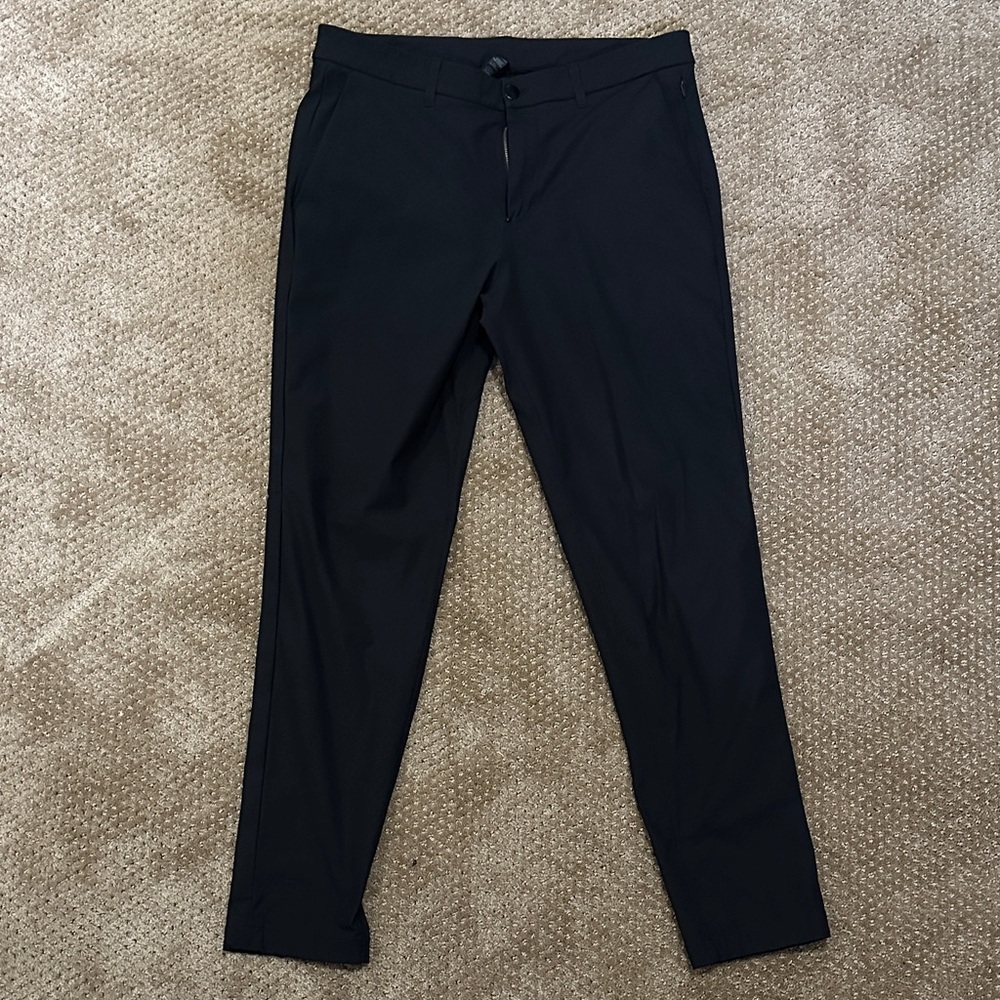 lululemon Mens Commission Slim Pants 34 x 34 Black